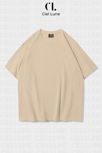Ciel Lune Unisex Women's and Men's Saturn Printed Special Design Oversize T-Shirt