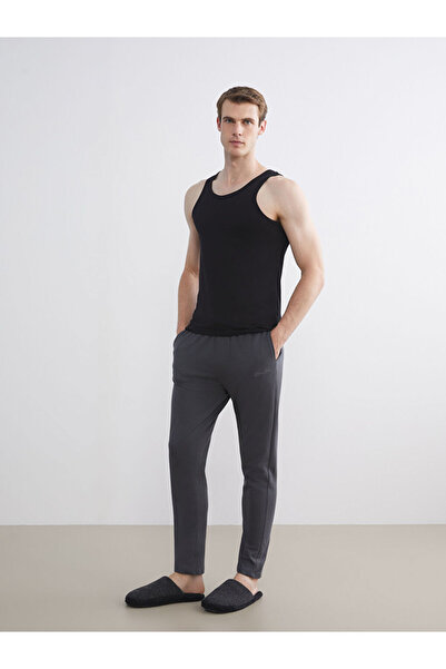 LC Waikiki Black U-Neck Combed Cotton Men's Undershirt 5-Pack