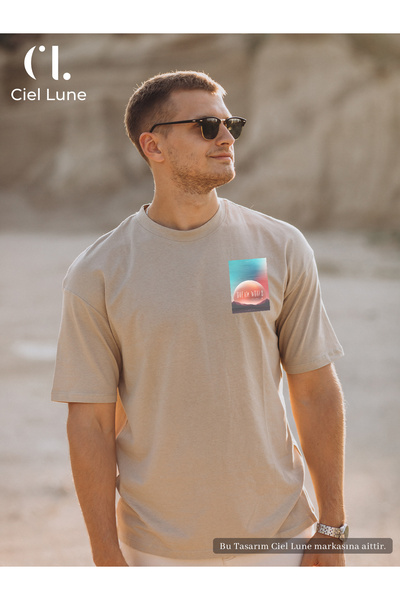 Ciel Lune Unisex Γυναικεία Ανδρικά μπλουζάκια Mndschesm World με στάμπα ειδικ...