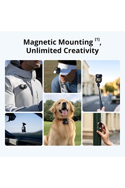 DJI Osmo Nano Standard Combo (64GB) - Small 4K/60fps Vlogging Camera, 1/1.3" Sensor