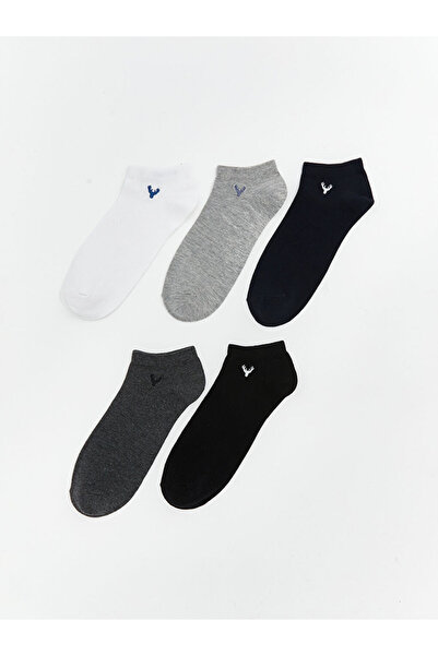 LC Waikiki Смесени бродерирани мъжки чорапи, пакет от 5 броя