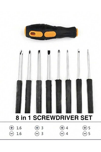 VEYA 8 in 1 Multifunctional Screwdriver Set for Cell Phones and Computers - Hand Repair Tool Kit with Assorted Heads