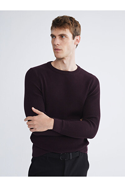 LC Waikiki Rmz Gi̇yi̇m Farkiyla Zero Roba Collar Men's Knitwear Sweater