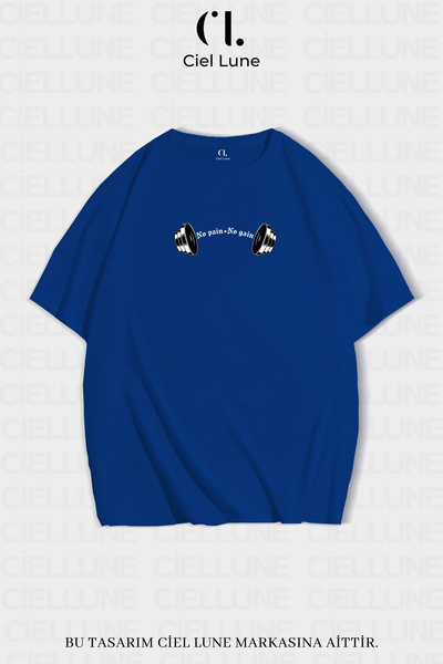 Ciel Lune Unisex Femei Bărbați No Rain No Gain Imprimat Design Special Tricou...