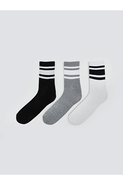 LC Waikiki Striped Ankle Socks for Men 3 Pack
