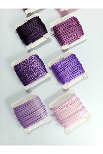 Eskişehir hobi sanat 1 mm 10 Meters 10 Colors Waxed Cord (Total 100 Meters) Necklace Jewelry Design Macrame Bracelet Horsehair Cord