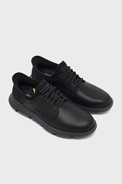 SKECHERS Garza Deri Karışımlı Su Geçirmez Casual Ayakkabı Erkek AYAKKABI 205278 BBK
