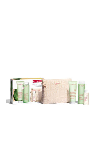 Clarins Pieles Mixtas-grasas Esenciales De Limpieza Estuche 4 pz