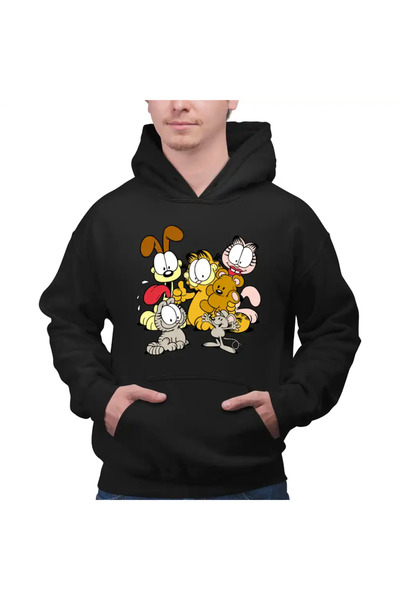 OEM Ανδρική Φούτερ με Κουκούλα Garfield Dream Team Cats