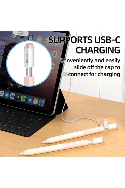 KASTWAVE Silicone Gradient Case for Apple Pencil (USB-C, 2023) — Non‑Slip Comfortable Grip, Magnetic, Sak