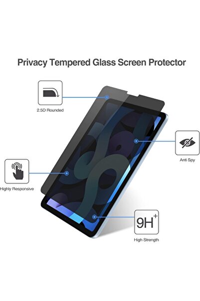 PROCASE Privacy Tempered Glass Screen Protector for iPad Air 4 (10.9", 2020) - Anti-Spy, Anti-Glare