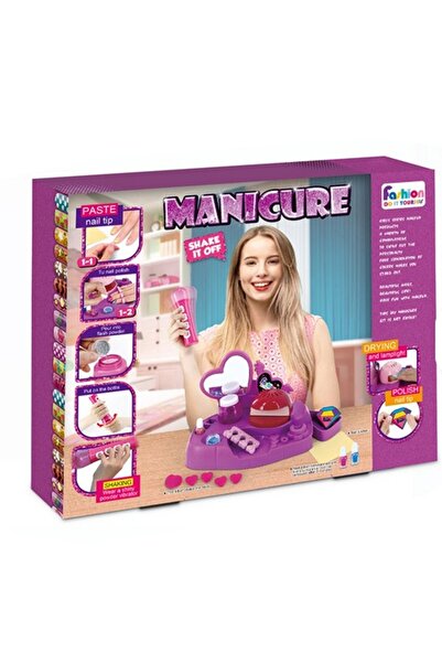 Natavanbutık Kız Çocuk Oje Seti & Tırnak Kurutucu 🎀 Manicure Makyaj Oyuncak ...