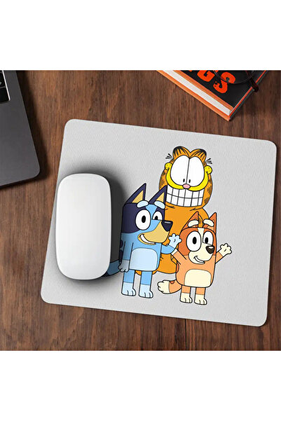 OEM Mousepad Garfield Bluey Blue Bingo Cats