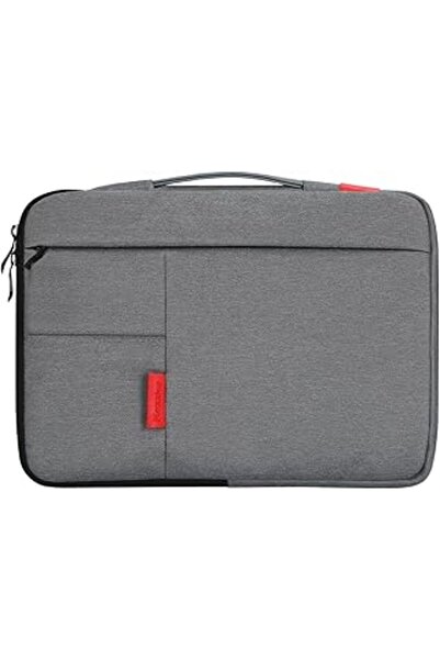 Other Protective Laptop & Tablet Sleeve with Inner Pocket, Multi-Pocket Design, Double Zippers - Gray