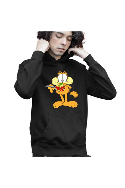 OEM Hanorac Copii Baieti Garfield Lasagna Mancare Pisic