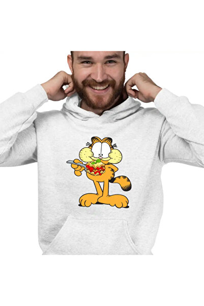 OEM Мъжки суичър с качулка Garfield Lasagna за котки