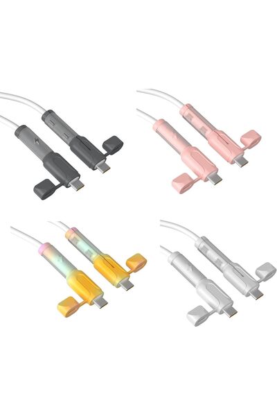 Bukela USB-C Charger Cable Protector, Data Cable Saver, Protective Cover for Charging Cable, 8 Piece