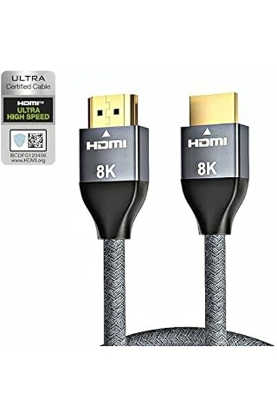Generic HDMI 2.1 Cable 2m, 48Gbps, 8K@60Hz, 4K@240/144/120Hz, eARC, HDR10+, HDCP 2.3/2.2