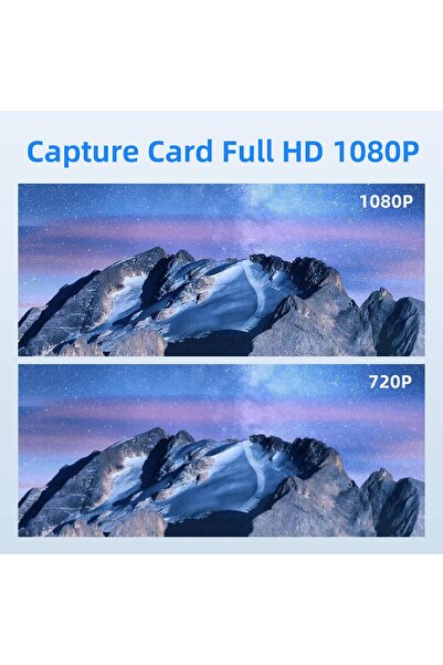 Mcbazel 4K HDMI-to-USB Video Capture Card with USB-C Adapter (1080p) -