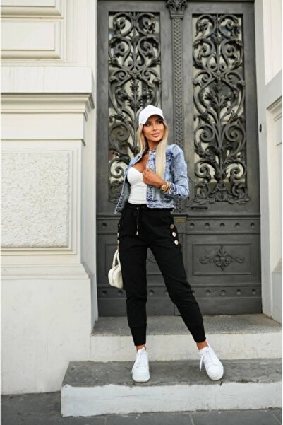 My Reality Fashion Women's High Waist Elastic Side Buttoned Viscose Two Thread Trousers