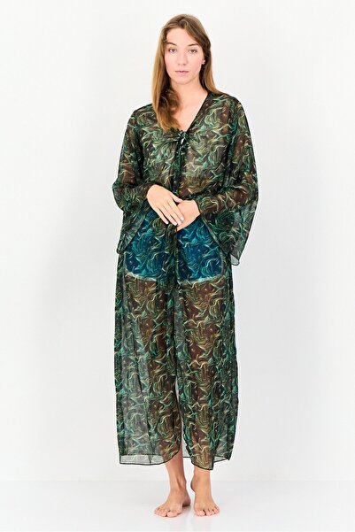 Coega Sunwear Women Allover Print Cover Up Dress, Multicolor