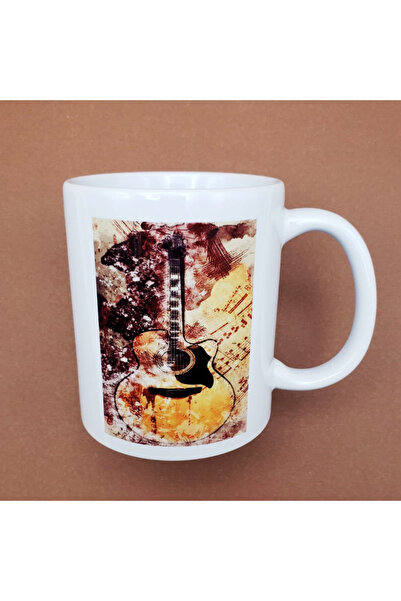 Toptan Bulurum Vintage Design Guitar Printed Mug