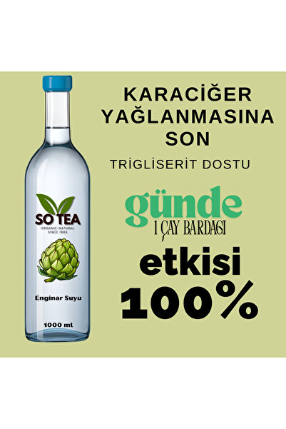 So Tea Enginar Suyu Karaciğer Temizleyici Trigliserit Dostu