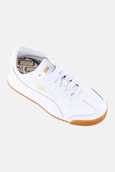 Puma Kids Boy Roma 68 Revival Lace Up Outdoor Shoes, White