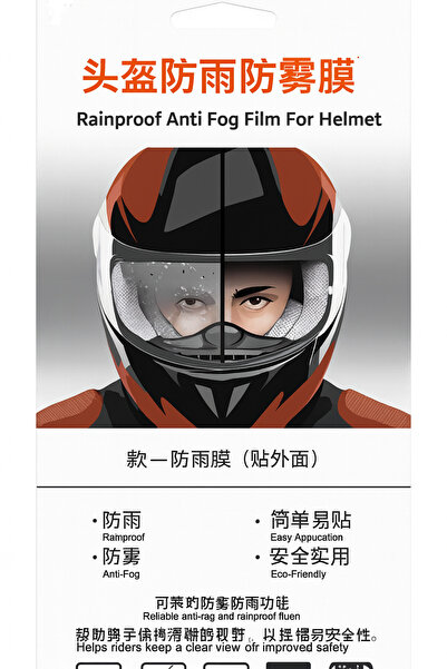 Vi Caro Motosiklet Kaskı Vizör Buğu ve Yağmur Önleyici Film – Anti Fog & Rain...