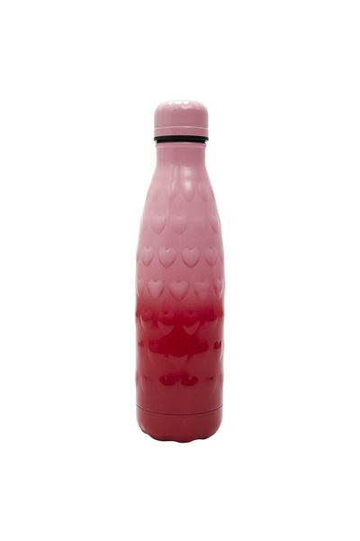 Other Sticlă termică roz și roșie în formă de inimă de 500 ml