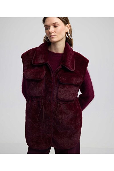 İpekyol Adjustable Waist Faux Fur Vest