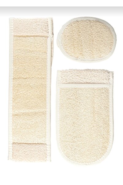 MadameNatural طقم مناشف حمام من 3 قطع (100% ألياف يقطين طبيعية)