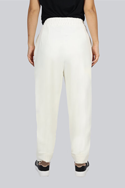 Naar Women's Regular Fit Cotton Straight Leg Ecru Trousers Naar91255-Ekru