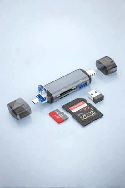 ForWhat Cihazlar için 3HUB UsbC-Usb Card Reader Okuyucu