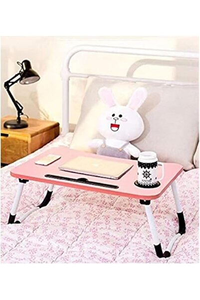 Twinkle Mart Pink Foldable Laptop Lap Desk - Portable Bed/Sofa Notebook Table
