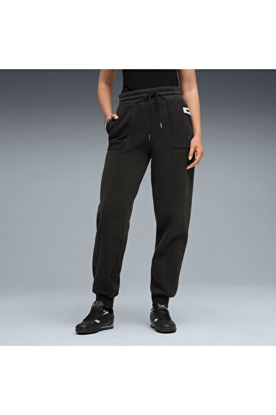 Puma Women's Black Her High-Waist Sweatpants Track Pants 633012-01