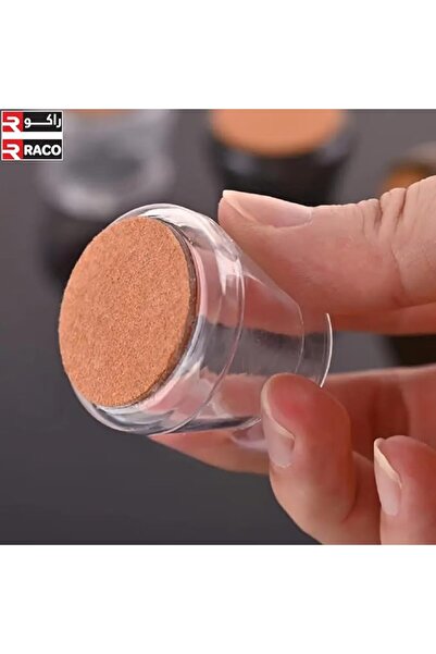 Raco Chair Leg Protectors, Non-Slip Felt Pads, Clear Round Table Base Covers, Floor Protection (4)