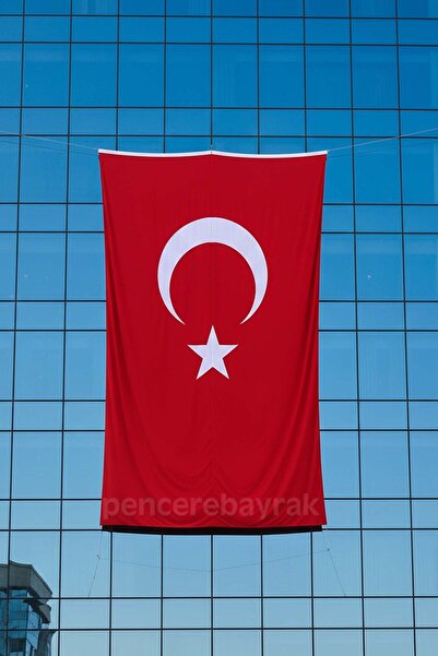 Pencere Bayrak 400x600 cm (4x6 Metre) Türk Bayrağı – Alpaka Kumaş, Çift Taraf...