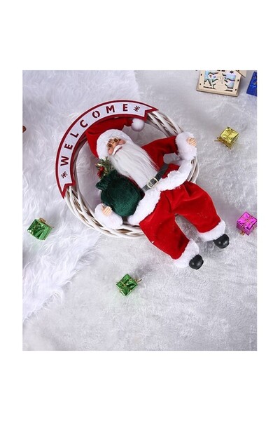 Flippy Decorative toy, Flippy, Santa Claus, 40 cm x 27 cm, Thickness 12 cm, Wool, Plush fabric