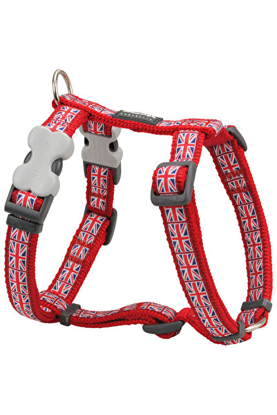 RedDingo Ham pentru câini Red Dingo STYLE UNION JACK FLAG 36-54 cm Roșu 30-48 cm