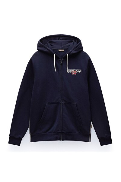 Napapijri Herren Sweatjacke - B-AYLMER, Kapuze, Reißverschluss, Regular Fit, einfarbig