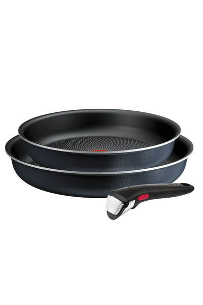 TEFAL Ingenio So'Light L7239103 3-piece set, aluminum, Titanium non-stick coating, 24/28 cm, Gray