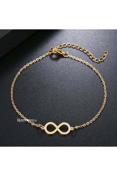 KEVSA Jewelry Brățară din oțel inoxidabil - „Infinit de Aur” - BF481