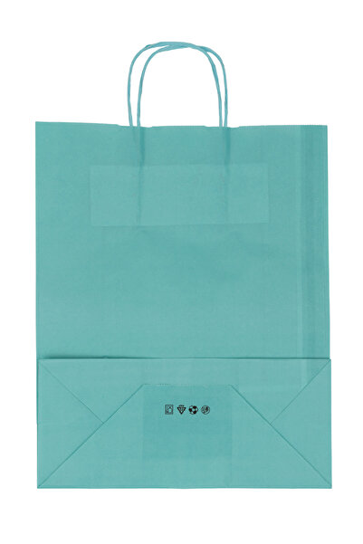 EWs Paper gift bag set 25 x 11 x 31 cm, blue, set of 10 pieces