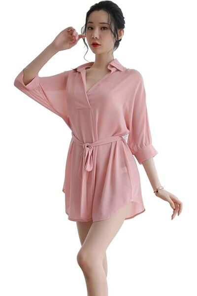 Margoun Women Sleepwear Sexy Robe Female Intimate Lingerie Chiffon Short Nightwea M10