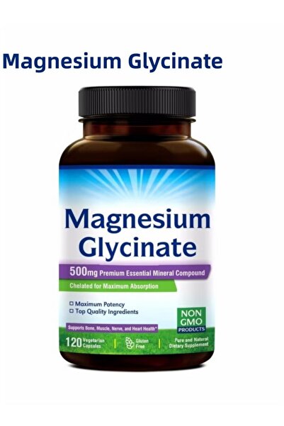 Magnesium Glycinate إناتيت فيتاليتي ٥٠٠ ملغ - امتصاص عالي، ١٢٠ كبسولة نباتية