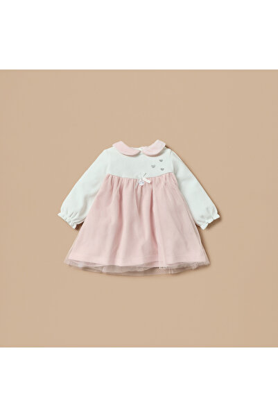 giggles Colourblock A-line Dress with Stockings