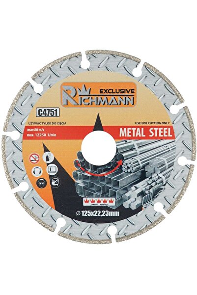 richmann exclusive Disc diamantat segmentat, metal, taiere uscata, 125x1.4 mm,