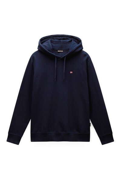 Napapijri Herren Hoodie - BALIS HOOD, Small Flag, Kapuze, Regular Fit, einfarbig