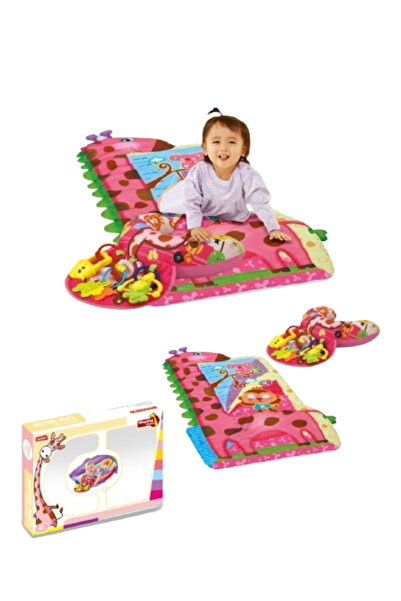 Picodino Baby Tummy-Time Pillow Pink with Play Mat – Motor Development Support